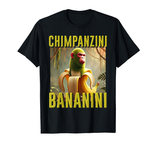 Internet Meme Hilarious AI Monster Joke Chimpanzini Bananini T-Shirt