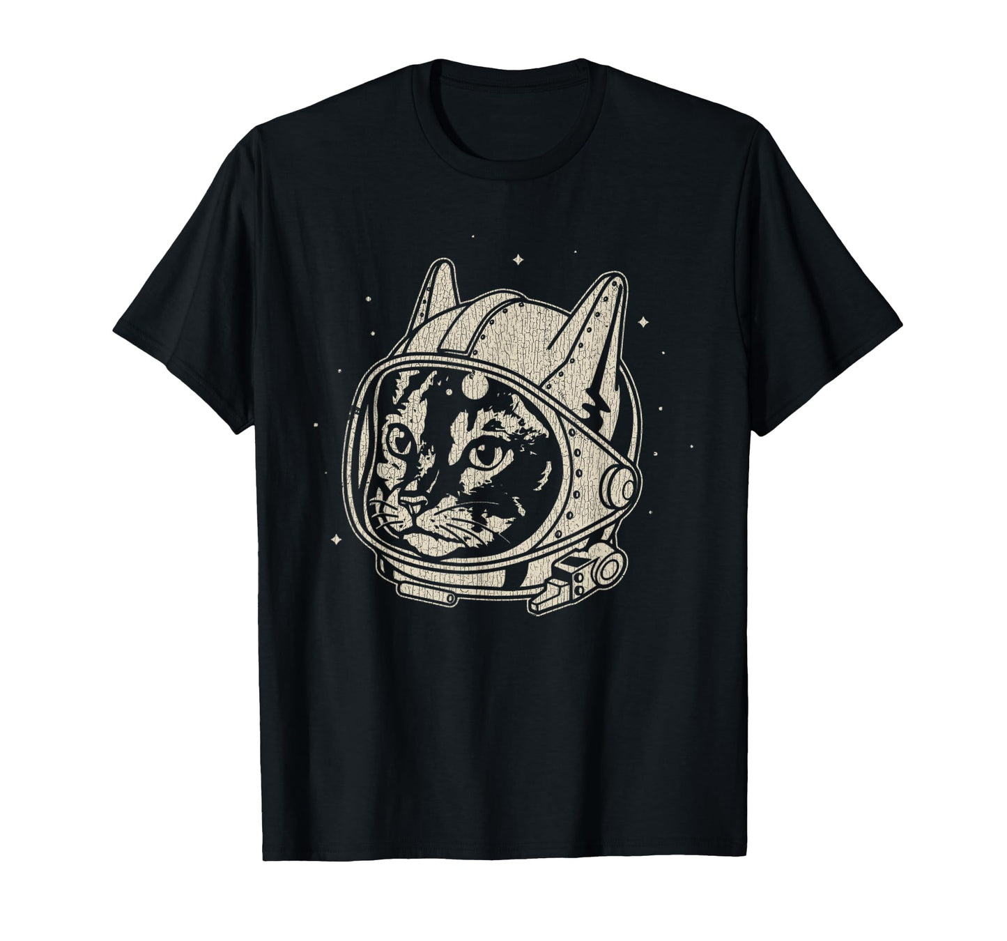 Vintage Astronaut Cute Cat Cat Lover T-Shirt