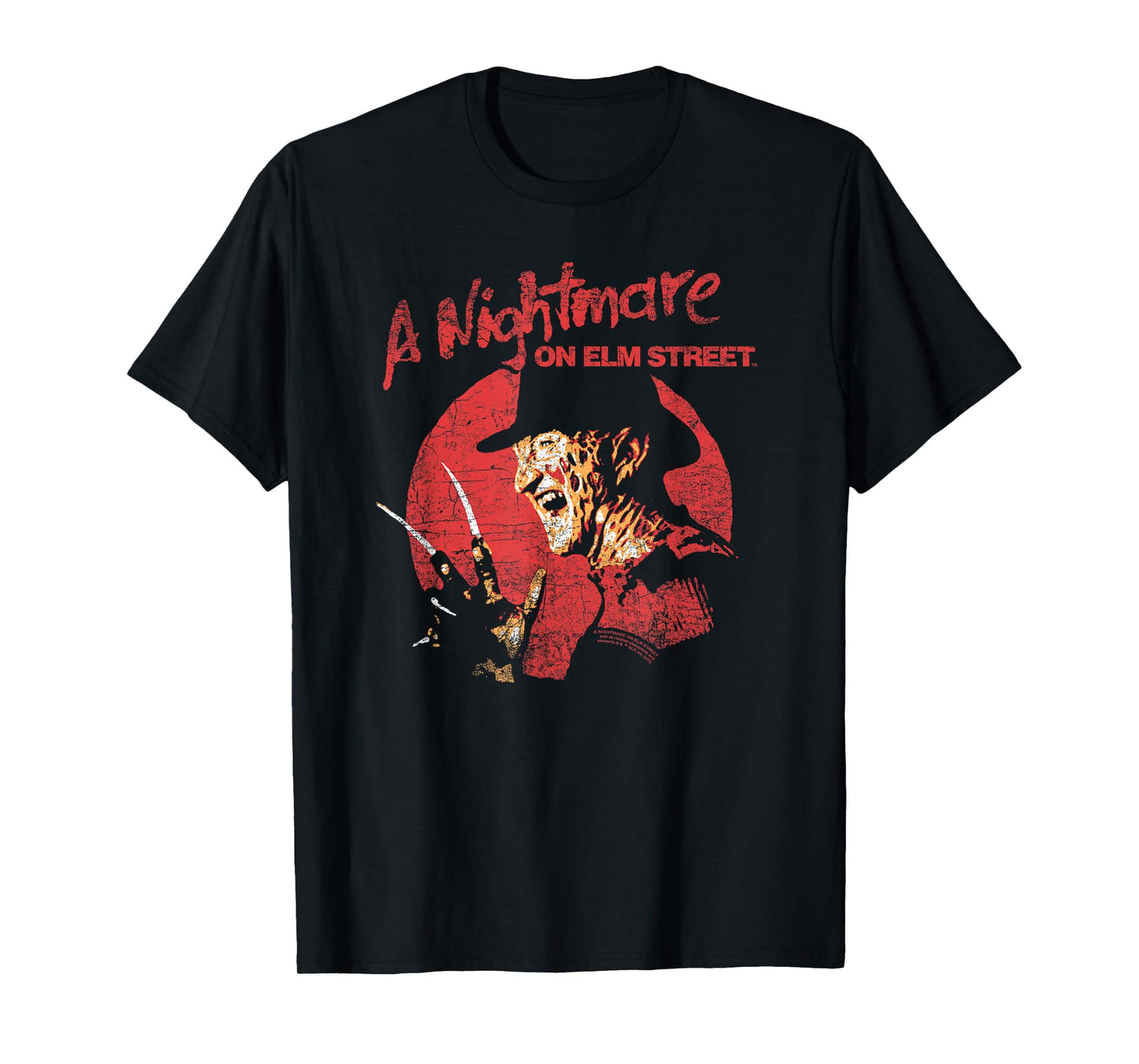 Nightmare on Elm Street Freddy Circle T-Shirt