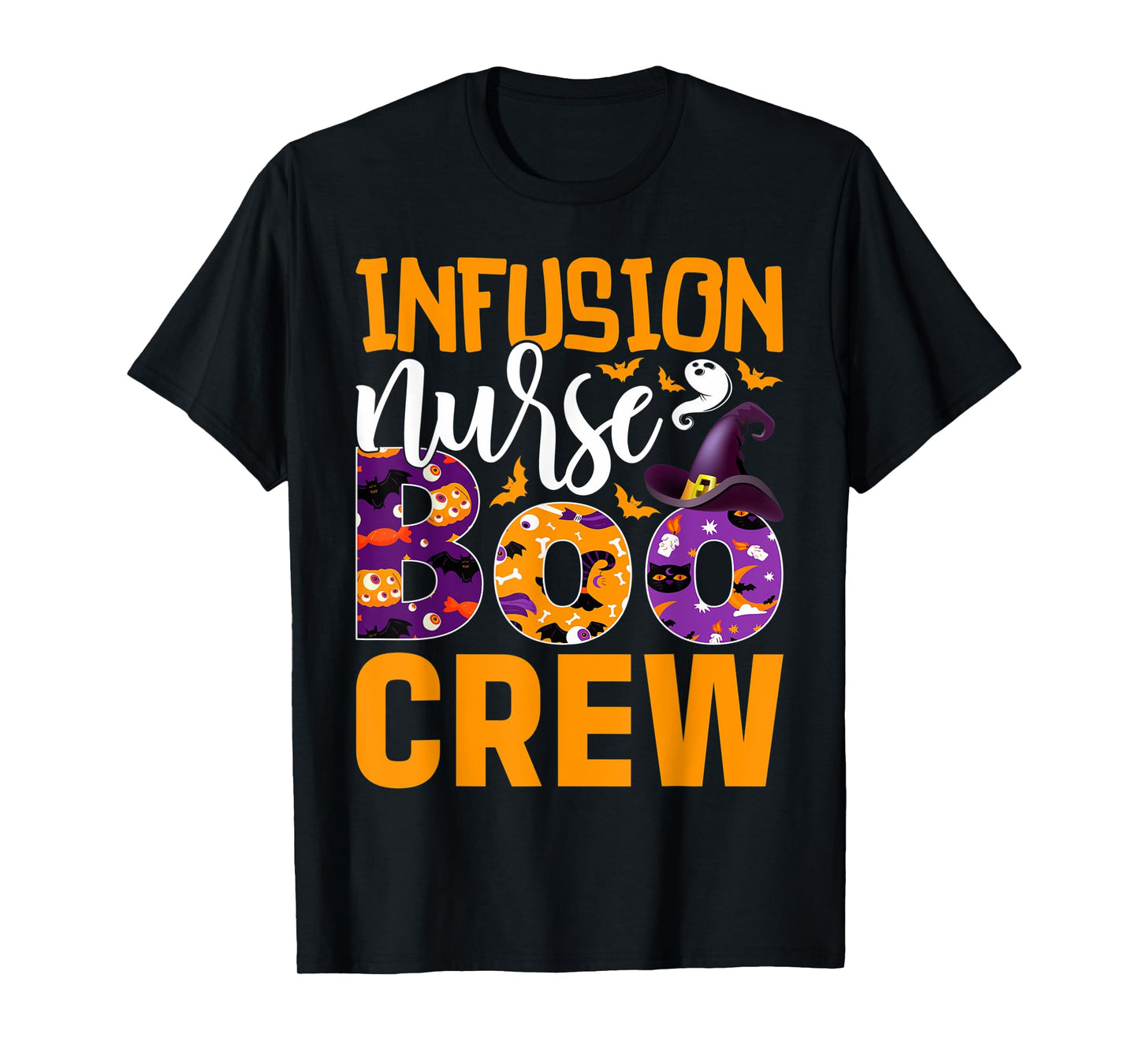 Cute Halloween Infusion Nurse - Boo Crew Nurse T-Shirt