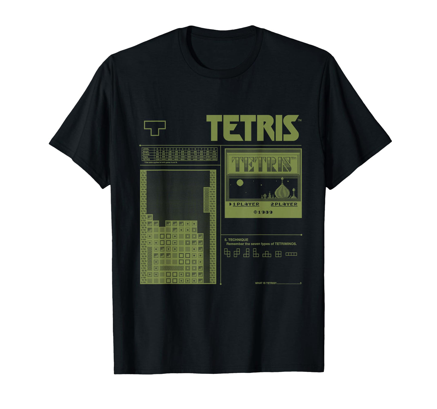 Tetris 8-Bit Modern T-Shirt