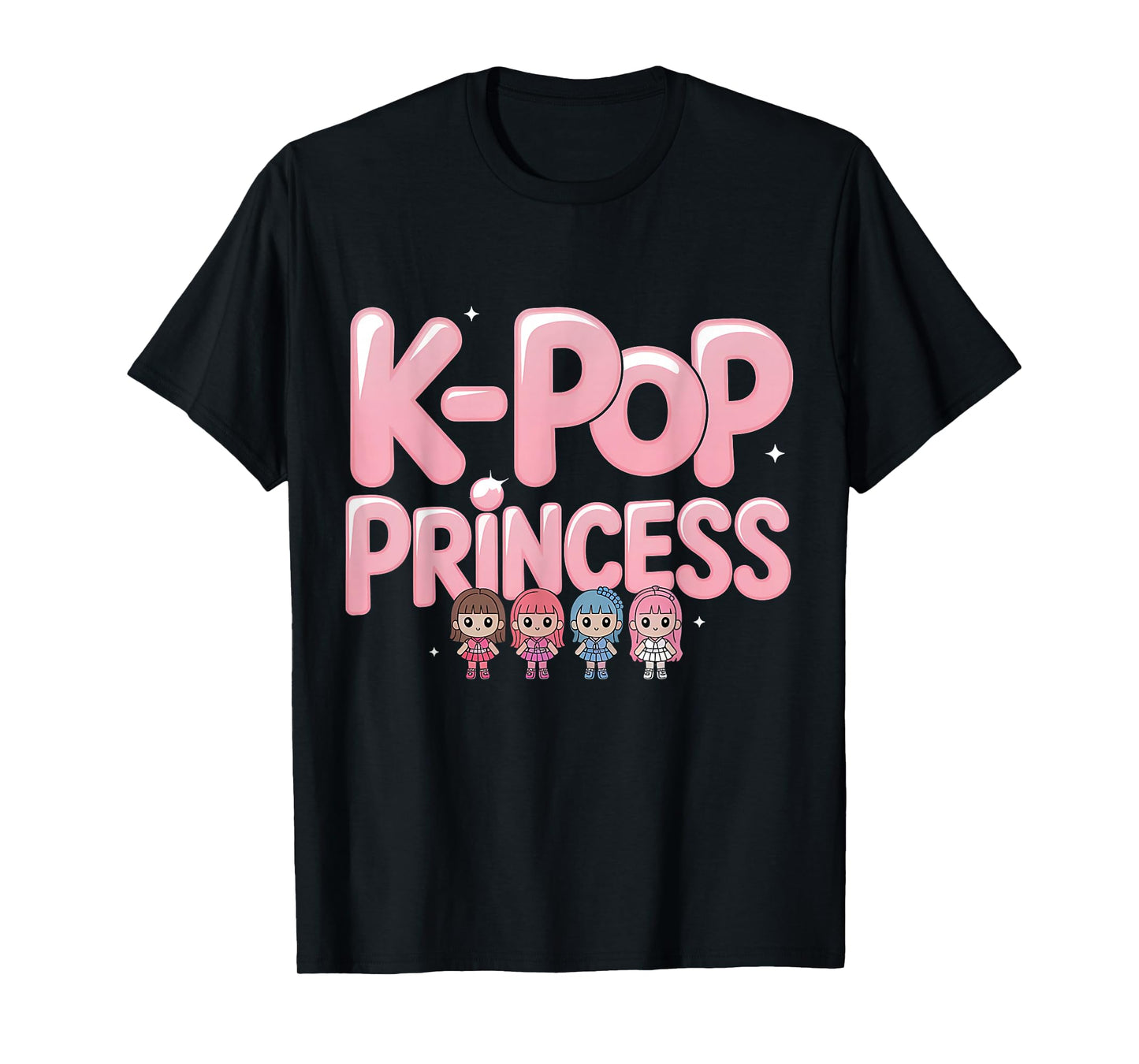 K-Pop Princess Cute Cartoon Style Fans T-Shirt