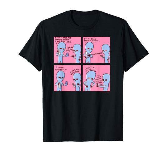 Threadless Nathan W. Pyle Strange Planet Expansion Graphic T-Shirt