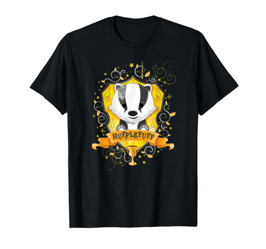 Harry Potter Watercolor Hufflepuff Crest T-Shirt