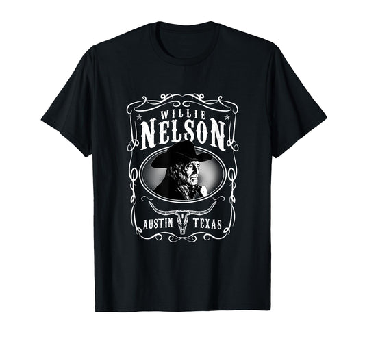 Official Willie Nelson Austin T-Shirt Small