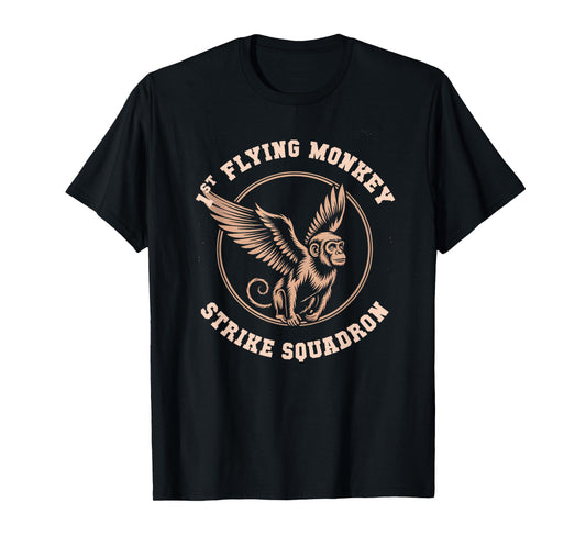 Team Flying Monkeys Squadron Wizard Spooky Military Force T-Shirt