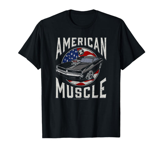 Fast & Furious Vintage American Muscle Flag Fill T-Shirt