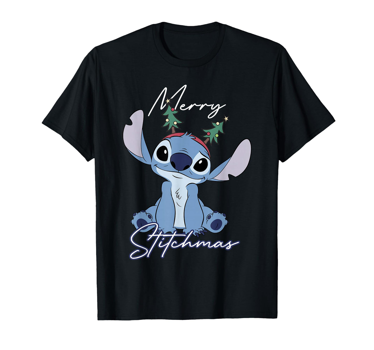 Disney Lilo & Stitch Christmas Cute Pose Merry Stitchmas T-Shirt