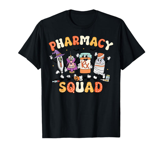 Funny Pharmacy Squad Pharmacist Technician Halloween T-Shirt