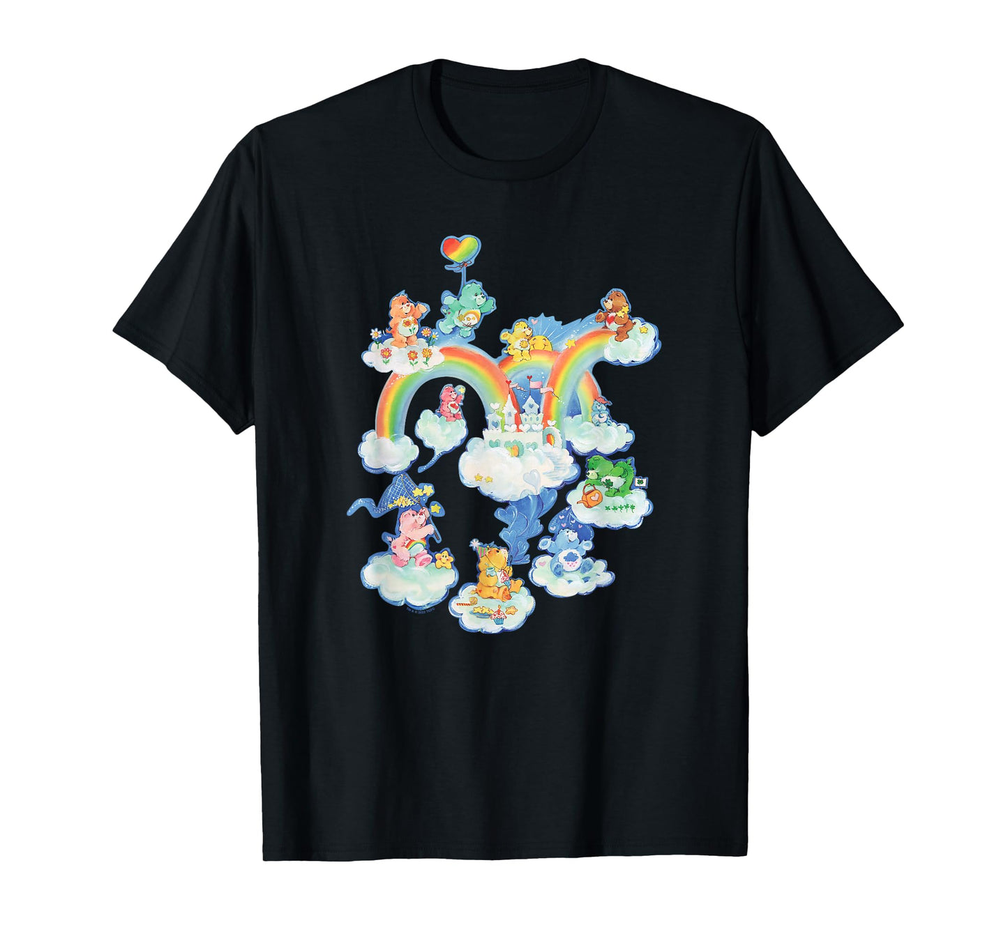 Care Bears Kingdom of Caring Vintage Rainbow City Group Shot T-Shirt