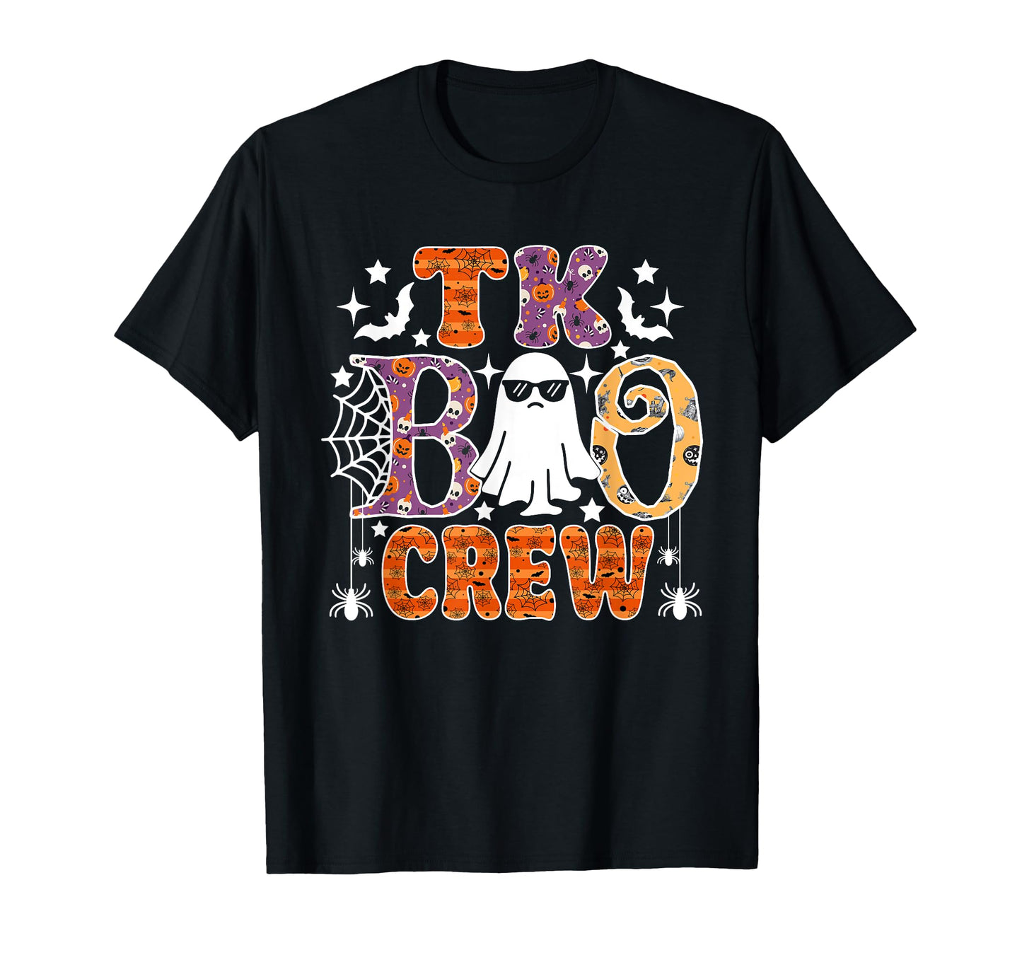 TK Boo Crew Funny Ghost Halloween Teachers Students T-Shirt