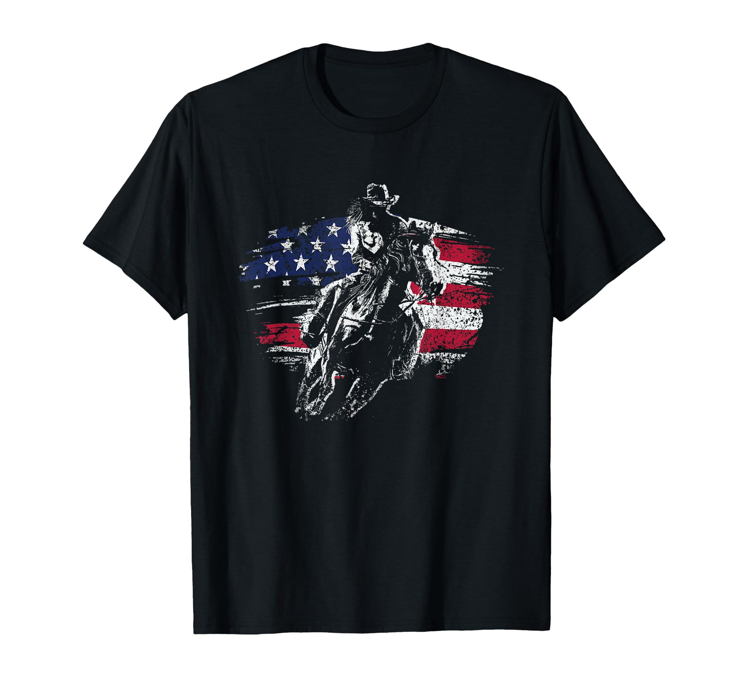 Patriotic Cowboy Rodeo Western Texas Cowboy T-Shirt