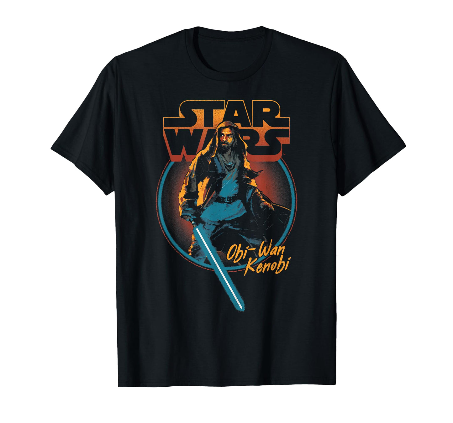 Star Wars Obi-Wan Kenobi Vintage Circle Portrait T-Shirt