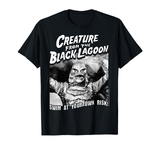 Universal Monsters Black Lagoon Swim At Your Own Risk T-Shirt