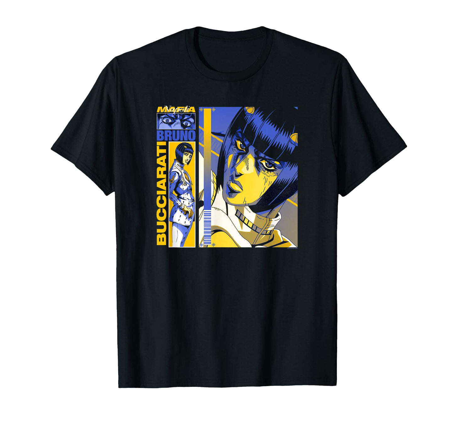 JoJo's Bizarre Adventure Bucciarati Gold and Purple Anime T-Shirt