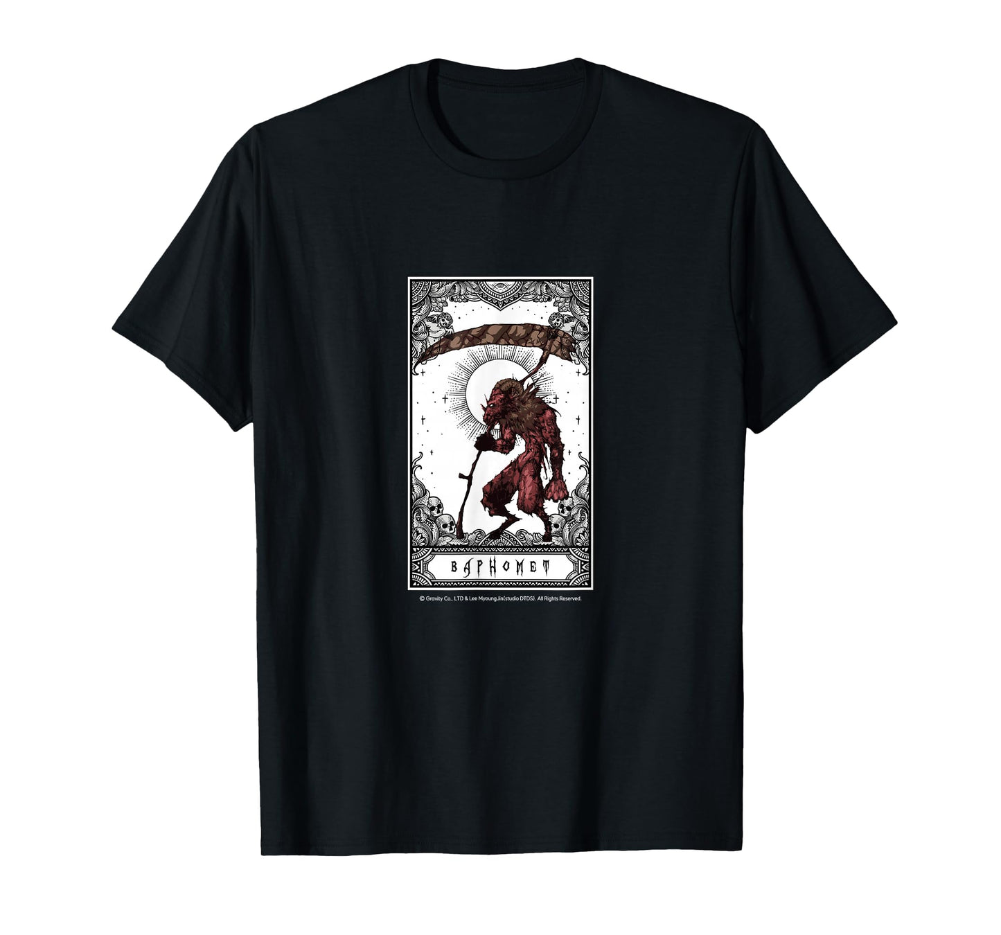Ragnarok Baphomet – Dark Fantasy Boss Monster Art T-Shirt