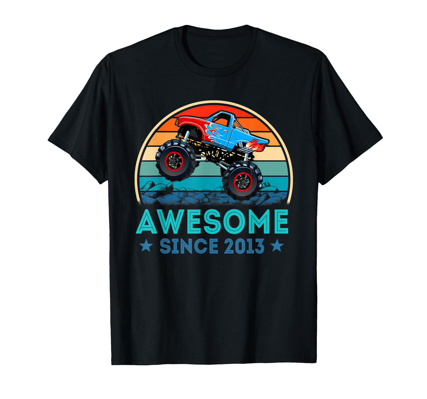 Awesome Since 2013 6th Years Old Monster Truck Shirt