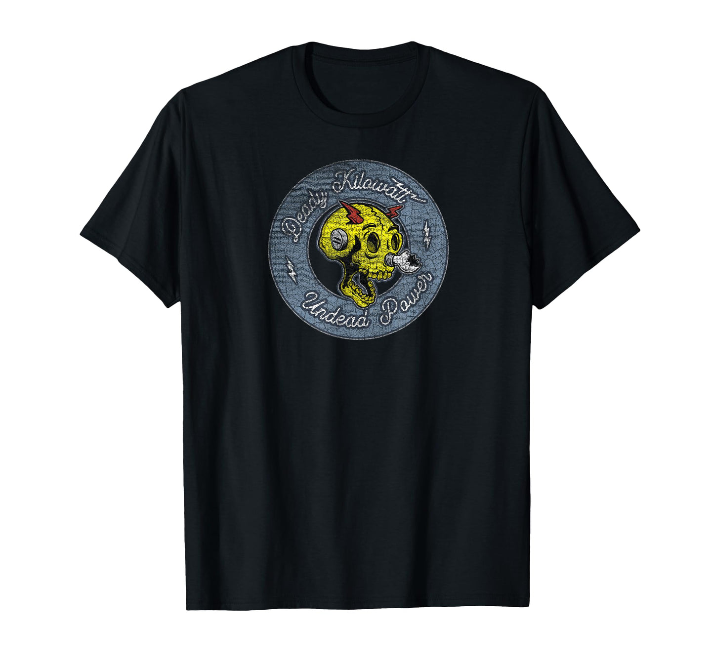 Deady Kilowatt Skull Zombie T-shirt T-Shirt