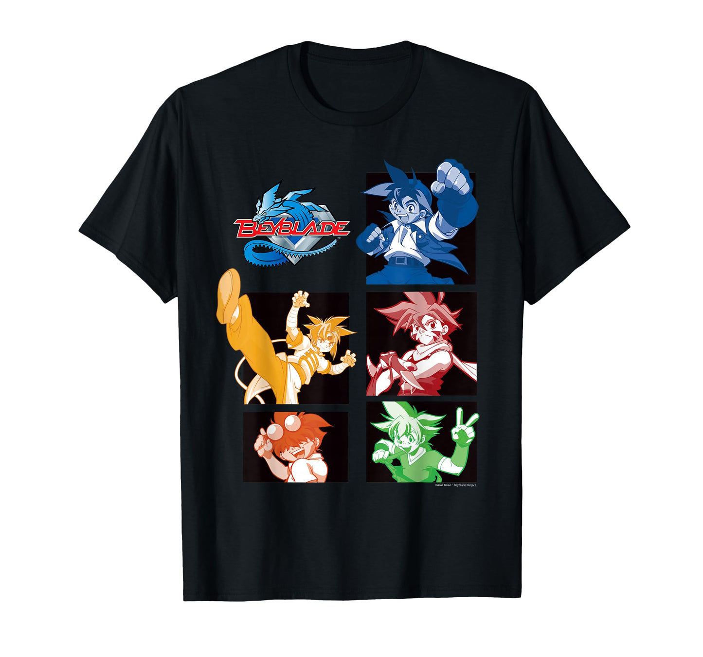 Beyblade GENERATON 1 BLADEBREAKERS Mono Dark T-Shirt