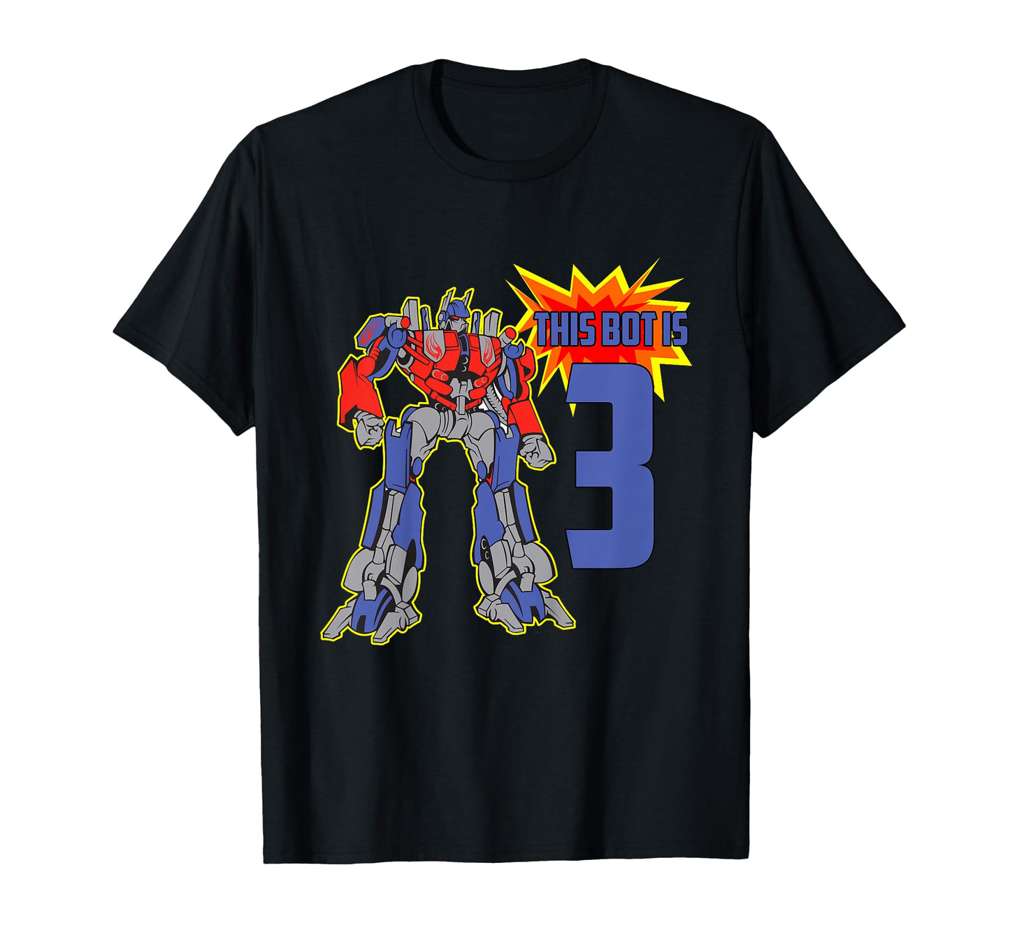 Kids 3rd Birthday Bot Robot T-Shirt for 3 Yr Old Boys Girls T-Shirt