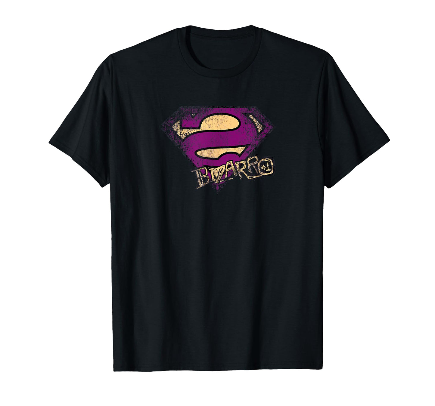 Superman Bizarro Logo Distressed T-Shirt