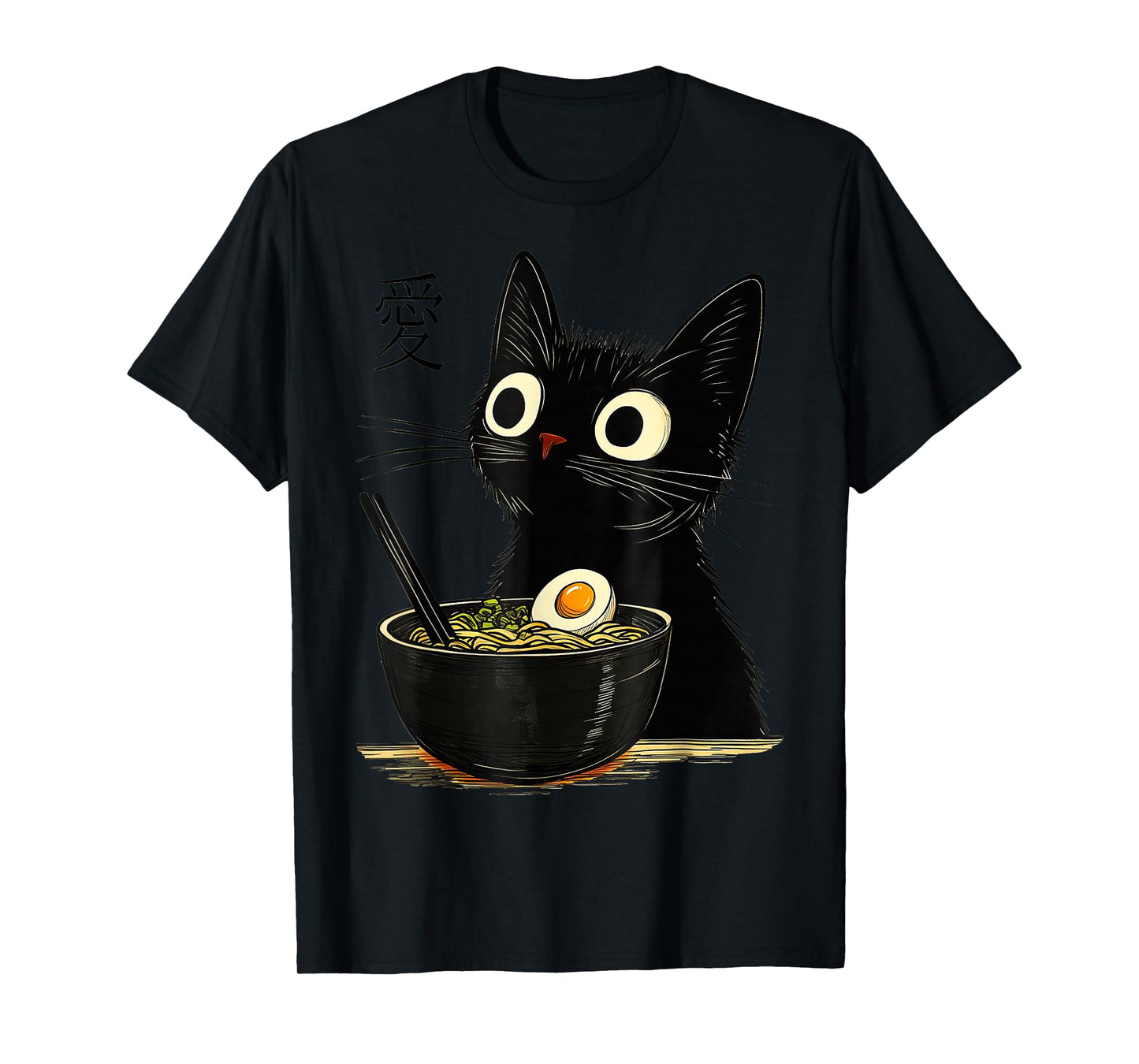 Cat Ramen Japanese, Kawaii Anime Noddles Cat T-Shirt
