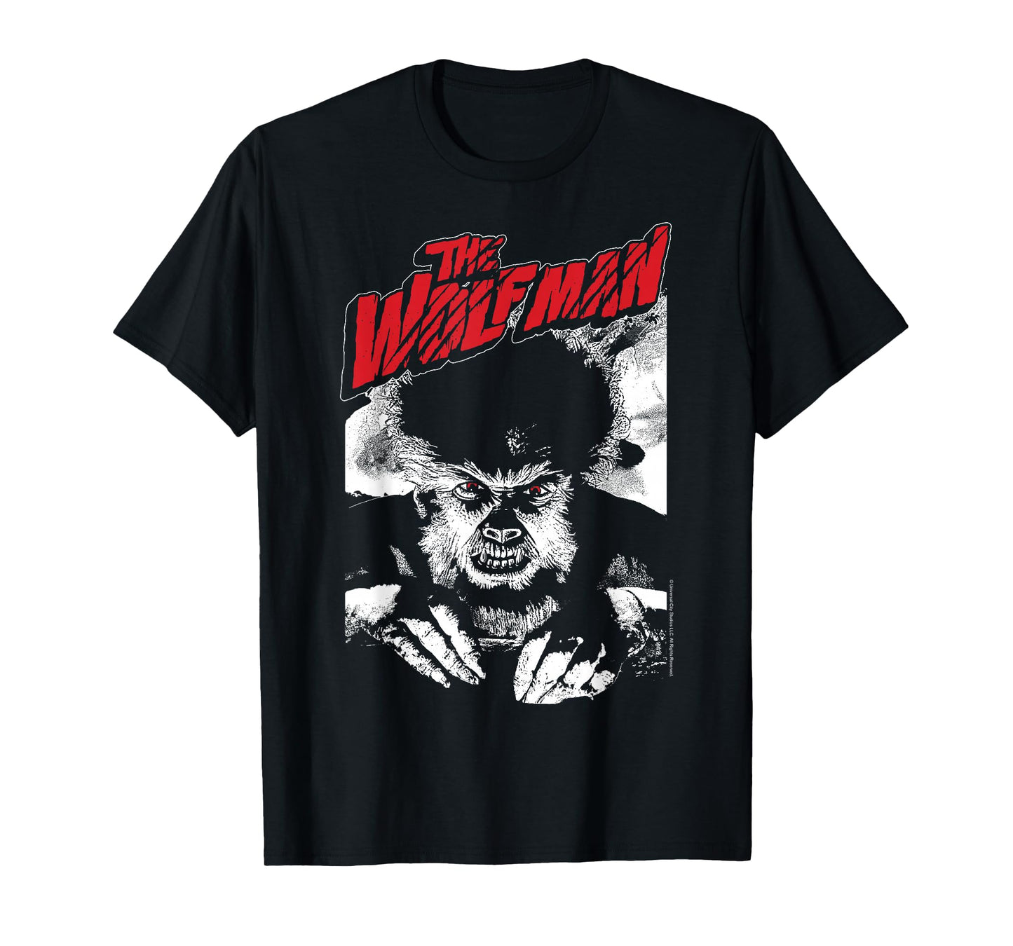 Universal Monsters The Wolfman Title Portrait T-Shirt