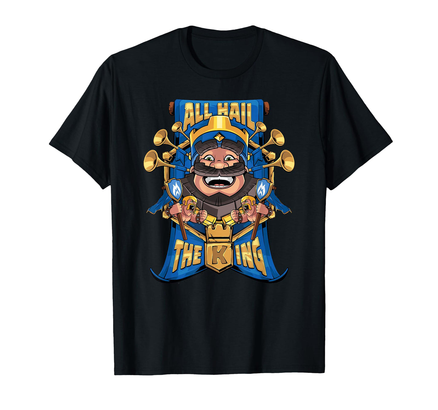Clash Royale All Hail The King Epic Royal Portrait T-Shirt