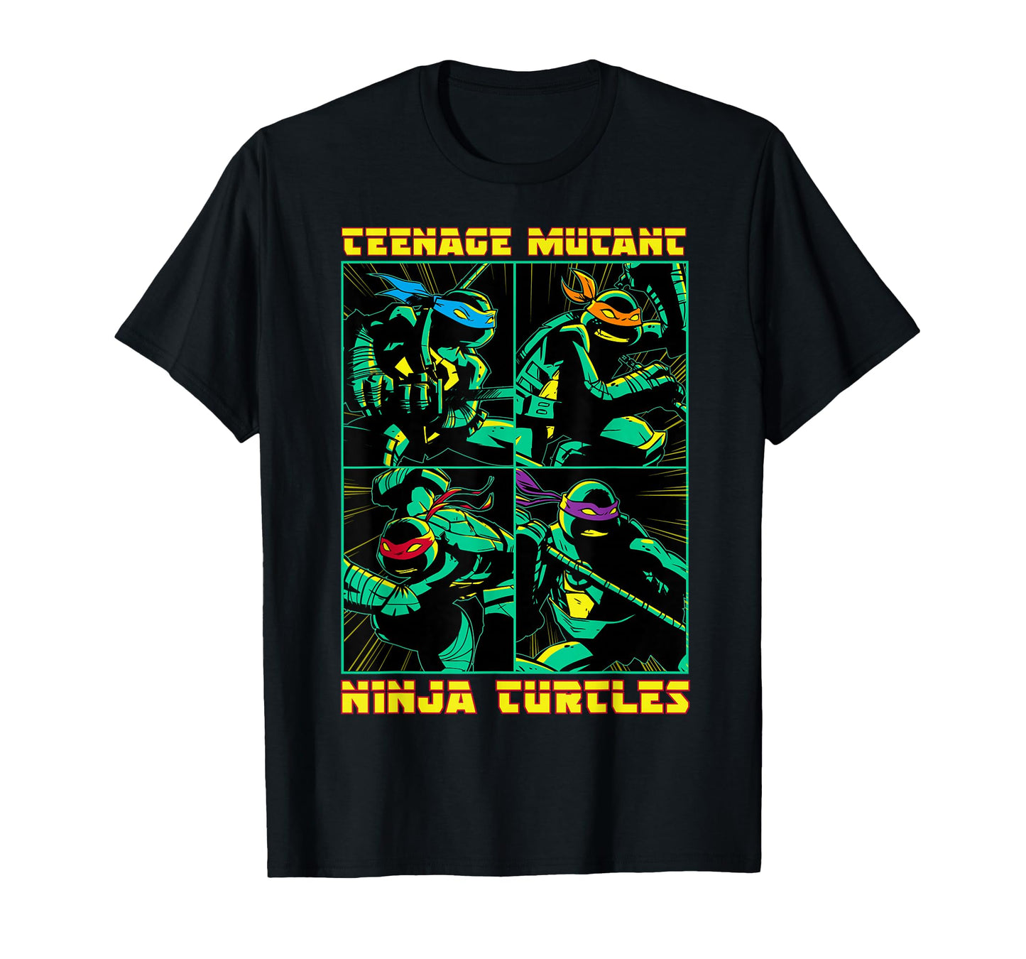 Teenage Mutant Ninja Turtles Action Panel T-Shirt T-Shirt