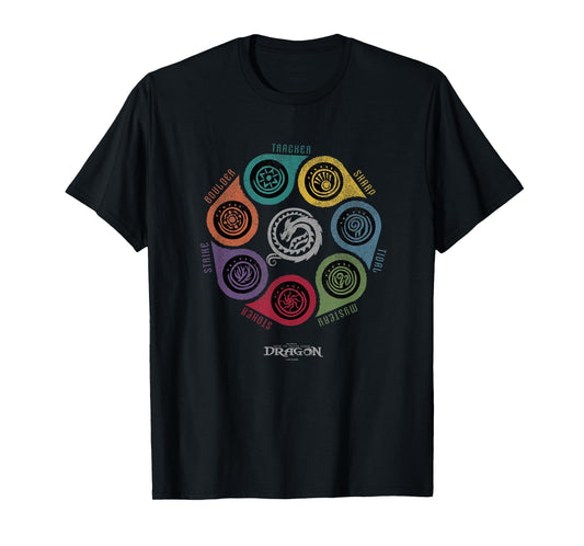 DreamWorks Dragons Dragon Class Color Wheel T-Shirt