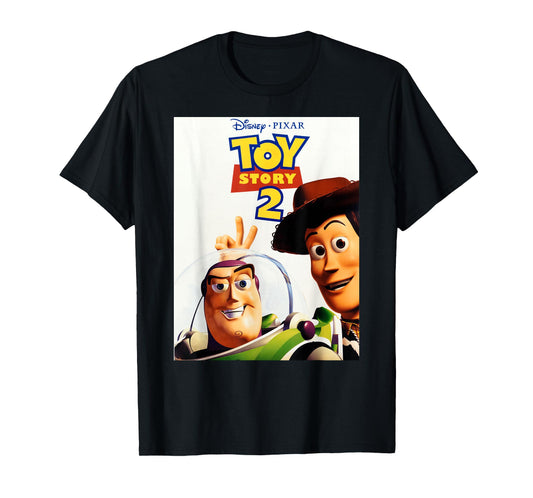 Disney Pixar Toy Story 2 Woody And Buzz Movie Poster T-Shirt