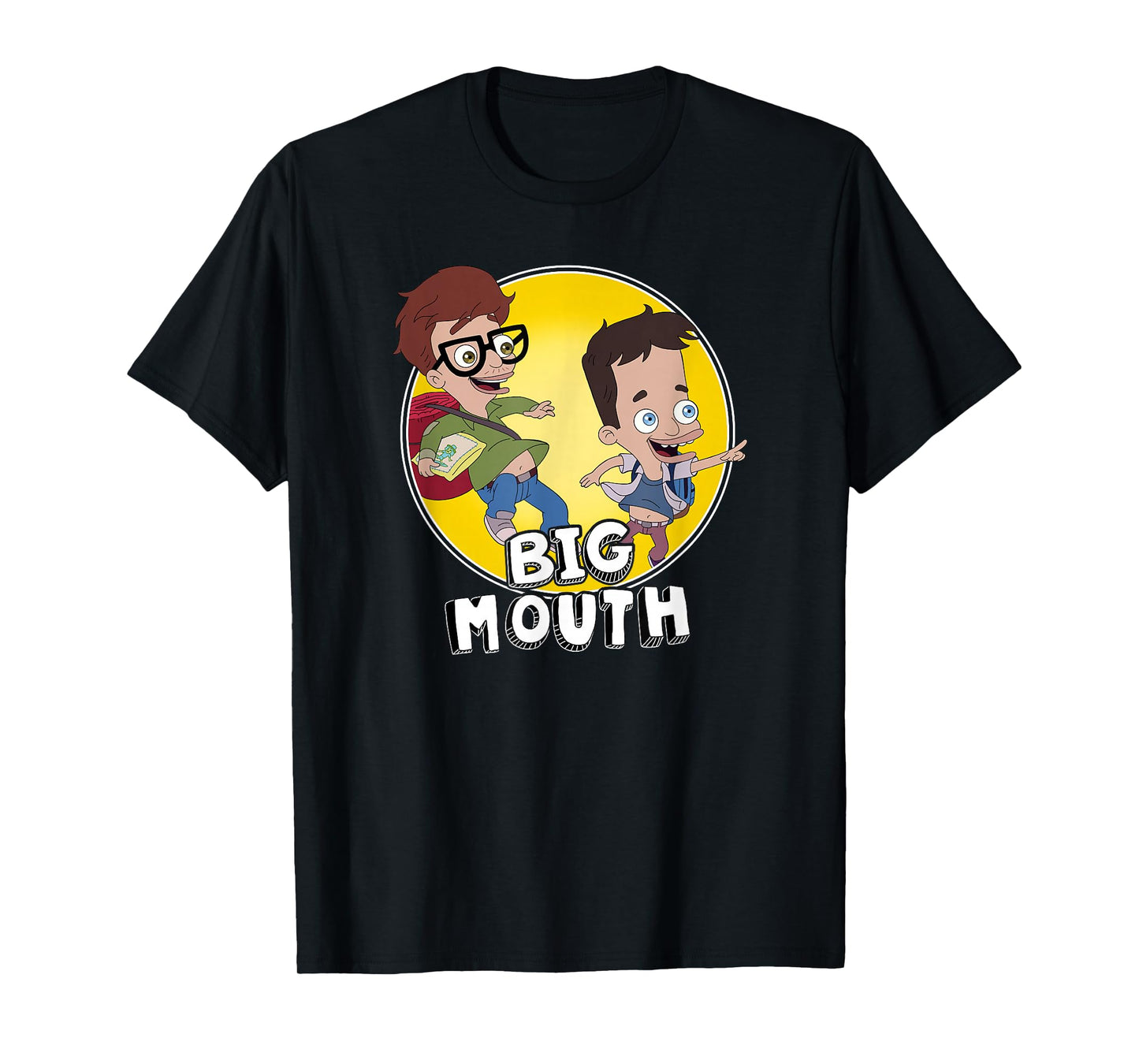 Big Mouth Nick & Andrew Best Friends Circle Portrait T-Shirt