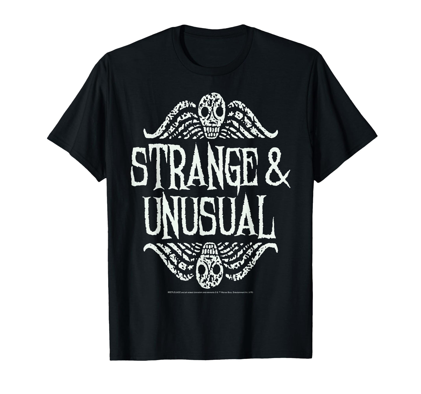 Beetlejuice Strange & Unusual Distressed Skulls T-Shirt