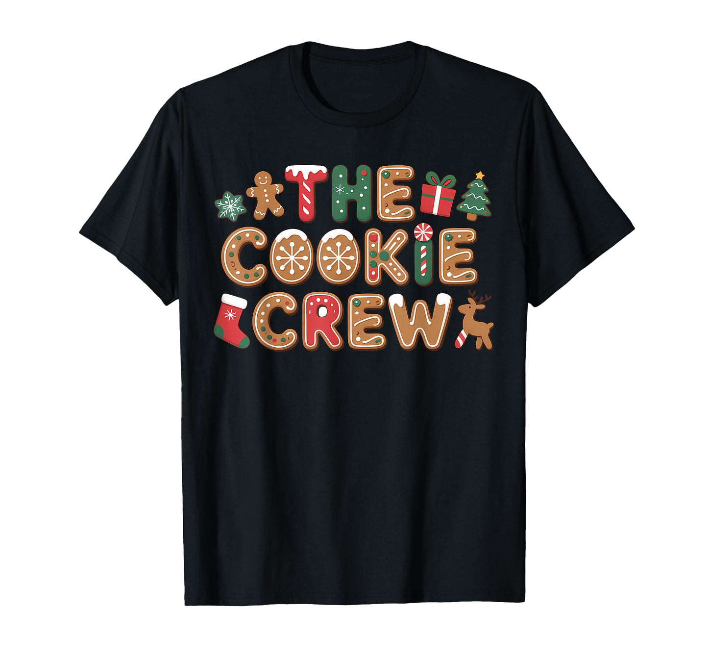 The Cookie Crew Christmas Baking Cookie Lover Kids Women T-Shirt