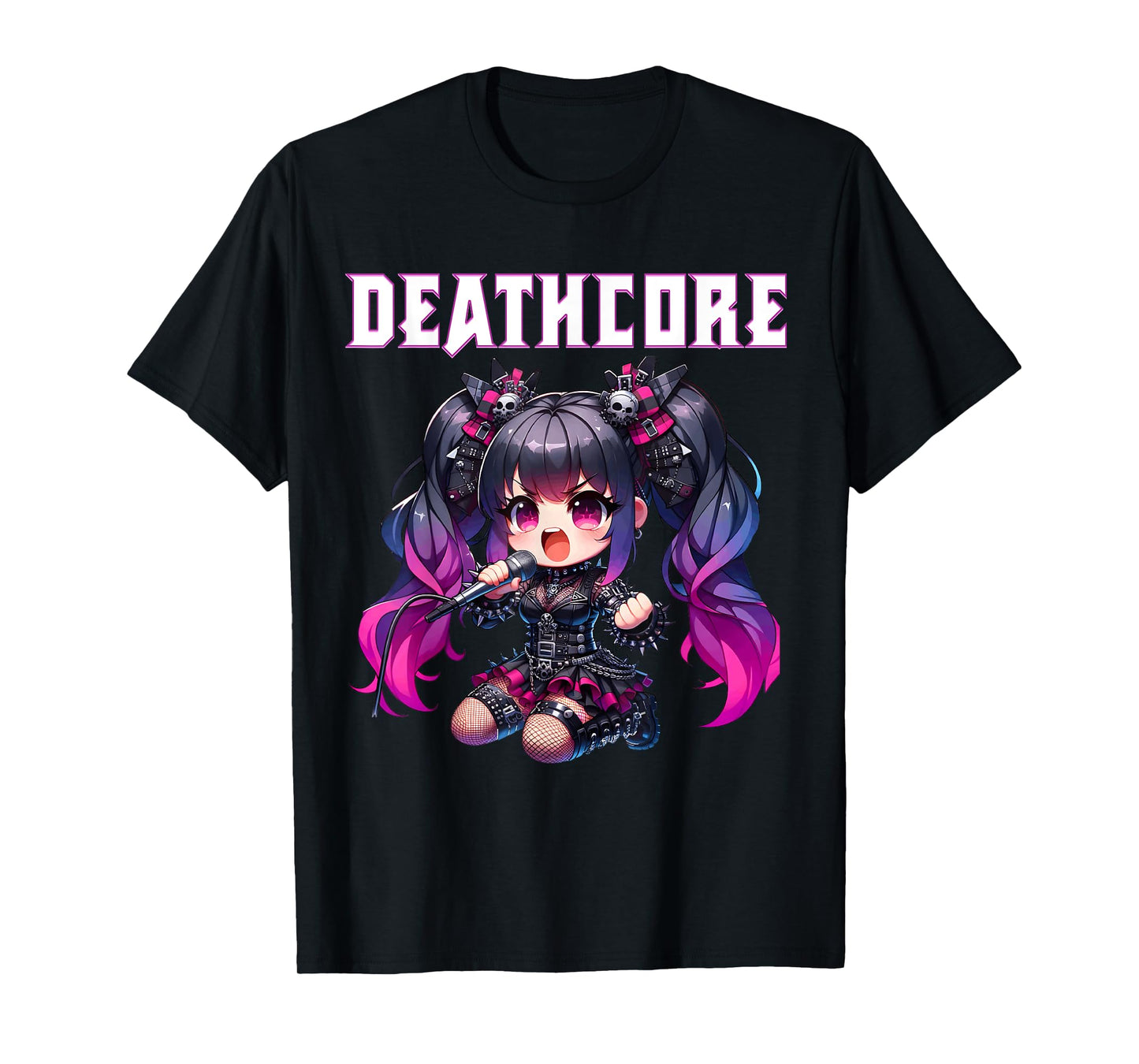 Deathcore Music Anime Girl T-Shirt