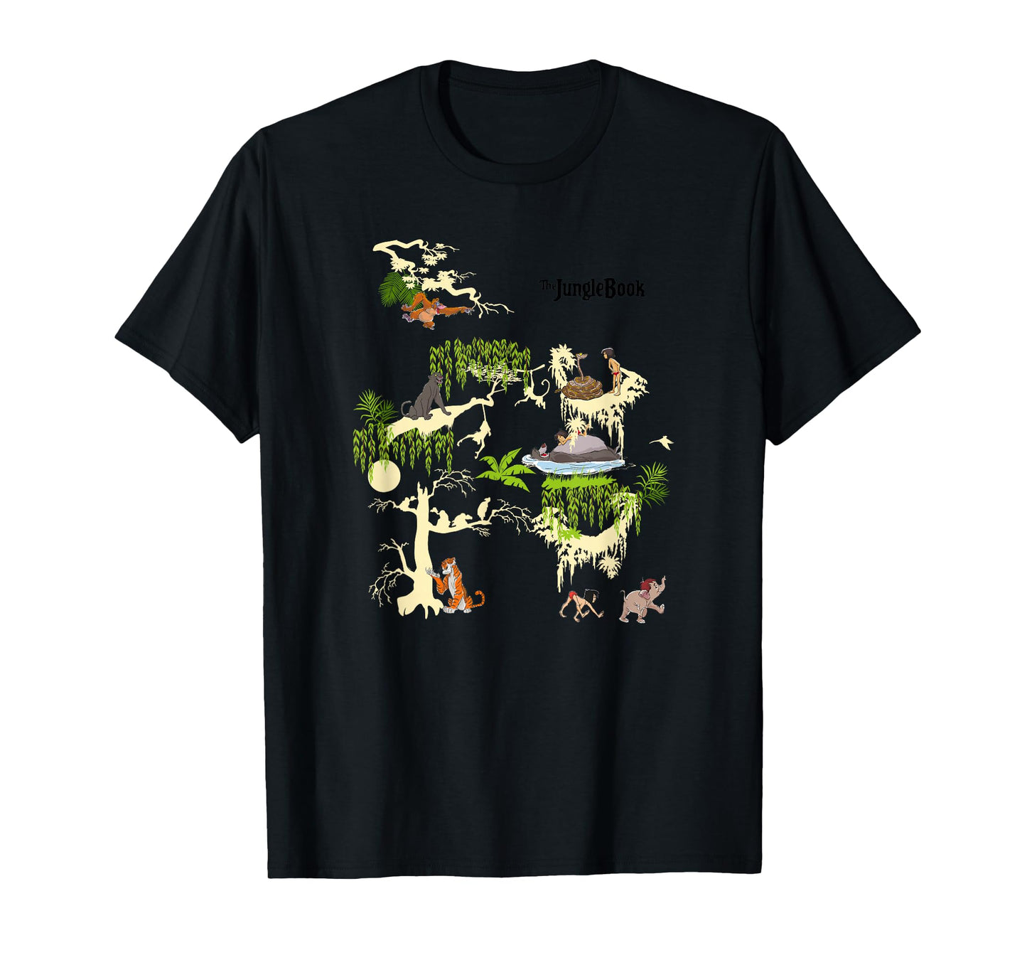 Disney The Jungle Book Scenes Group Poster T-Shirt