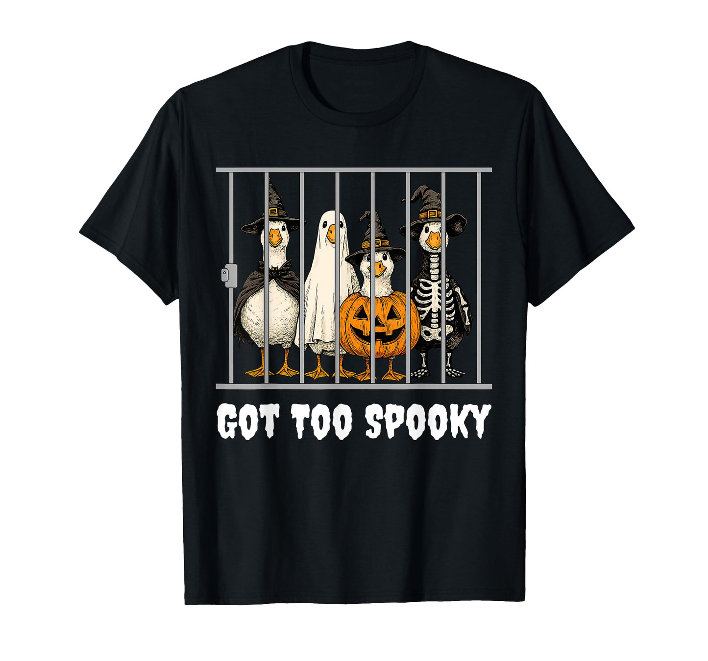 Got Too Silly Spooky Funny Goose Pun Humor Halloween Kids T-Shirt