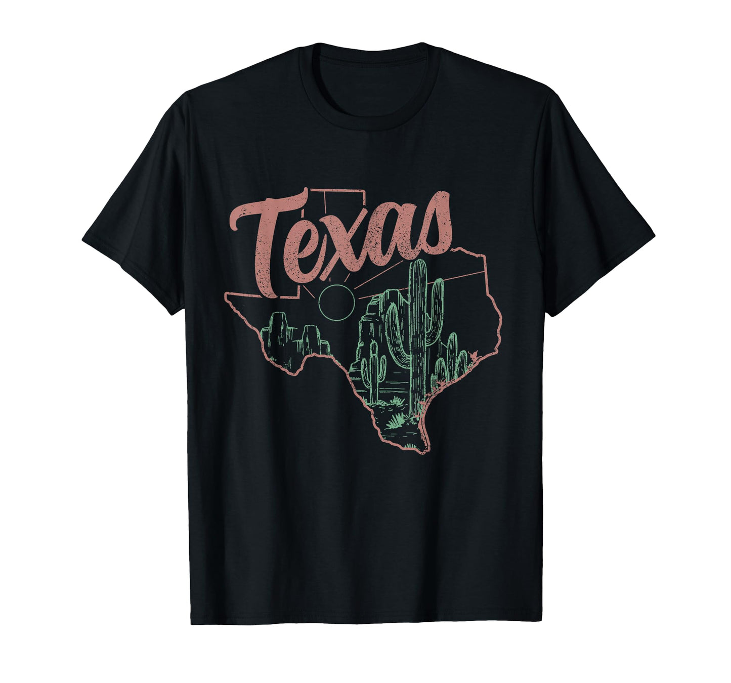 Souvenir Vintage State of Texas Cacti T-Shirt