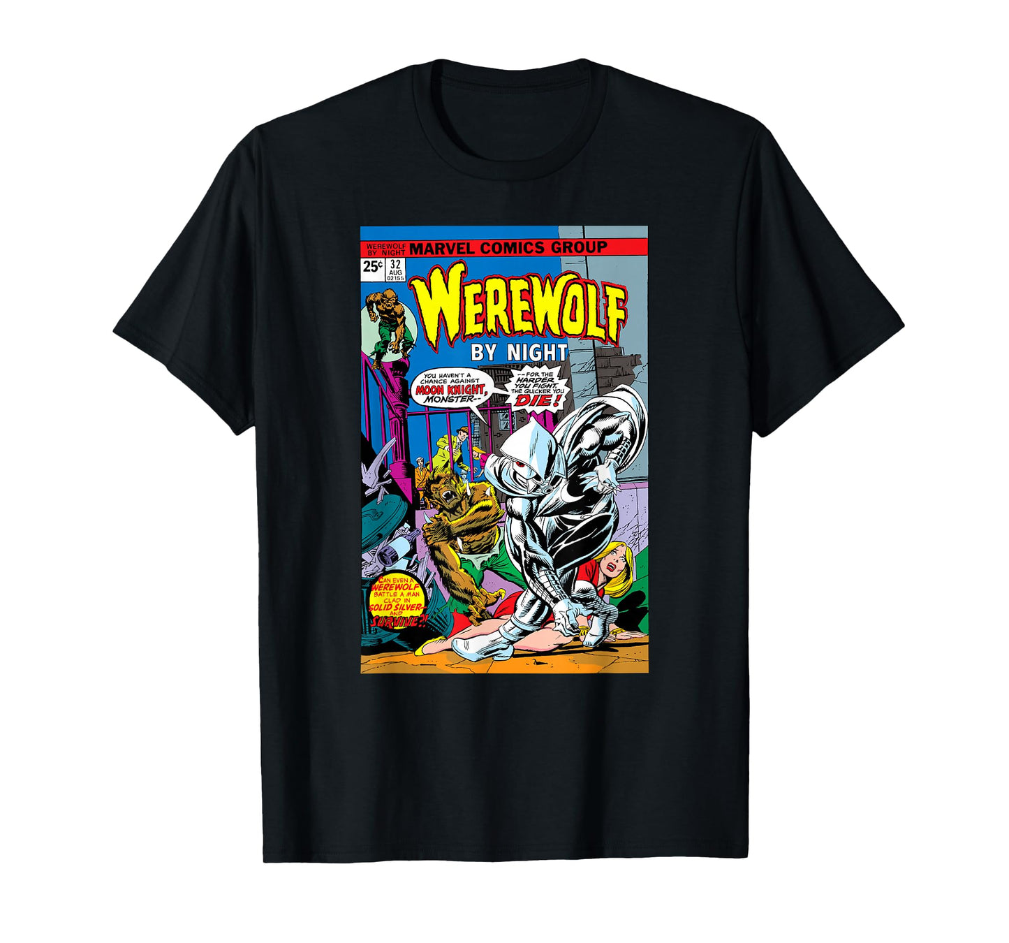Marvel Moon Knight Werewolf by Night Vintage Comic Halloween T-Shirt