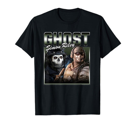 Call of Duty Ghost Simon Riley 90's Collage Video Game T-Shirt
