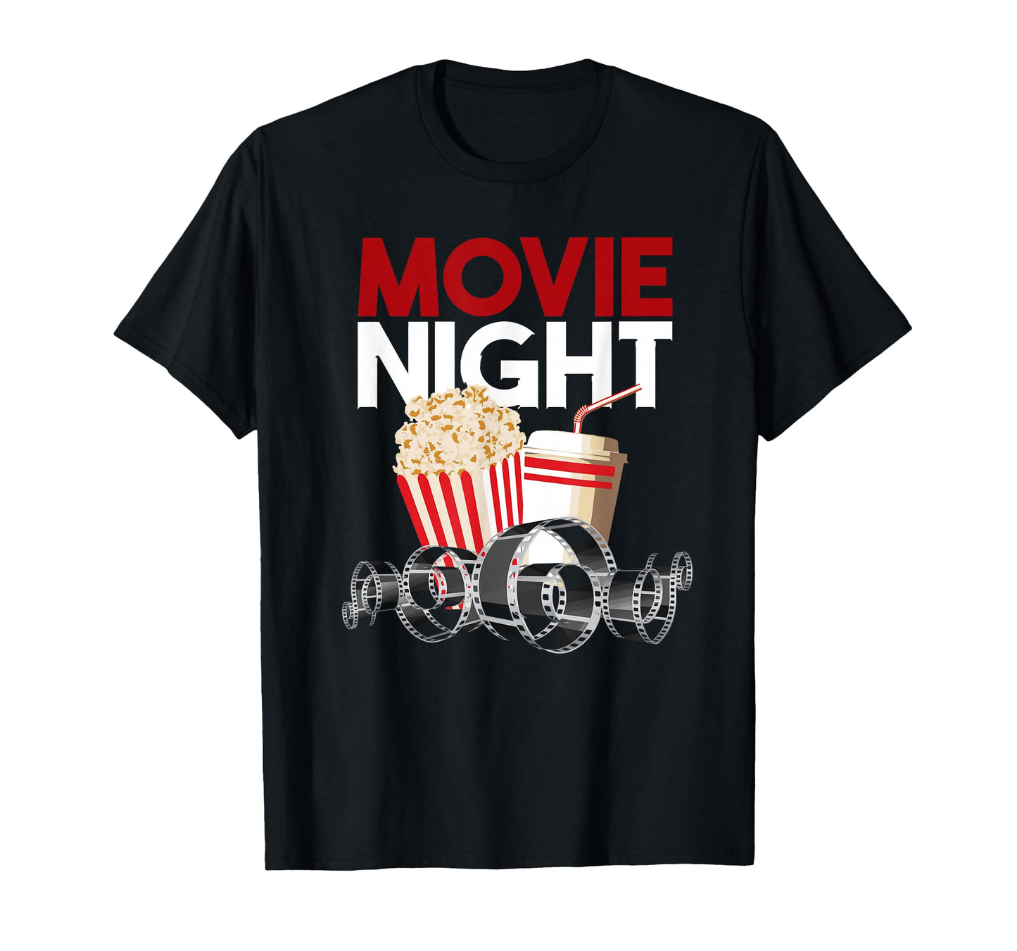 Movie Night Family Popcorn Apparel Gift T-Shirt
