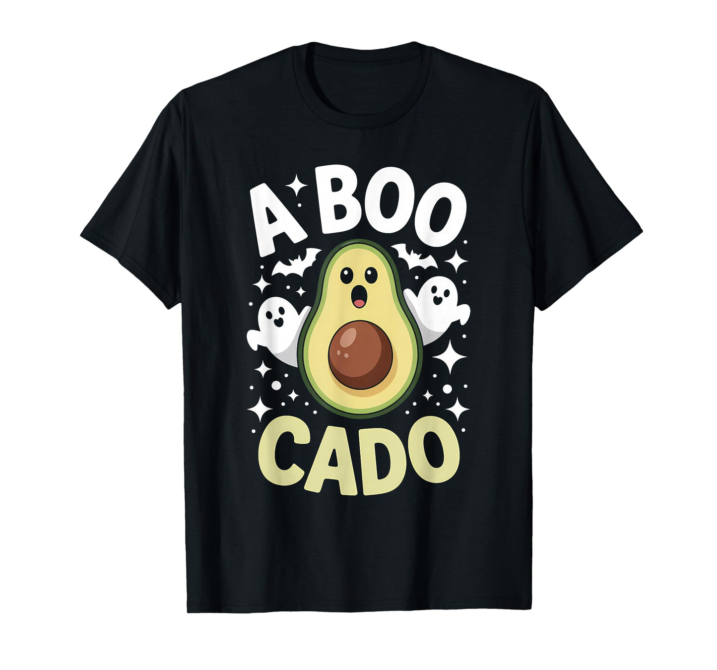 Avocado Ghost Halloween Funny A Boo Cado Costume T-Shirt
