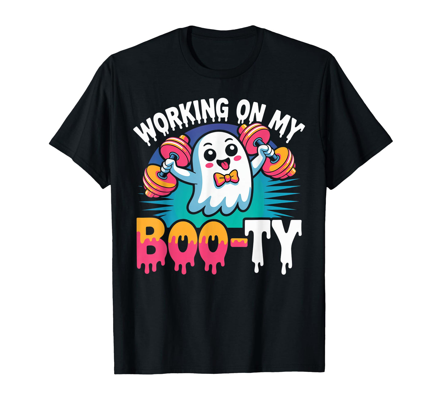 Funny Halloween Ghost Gym Skeleton Halloween Party Matching T-Shirt