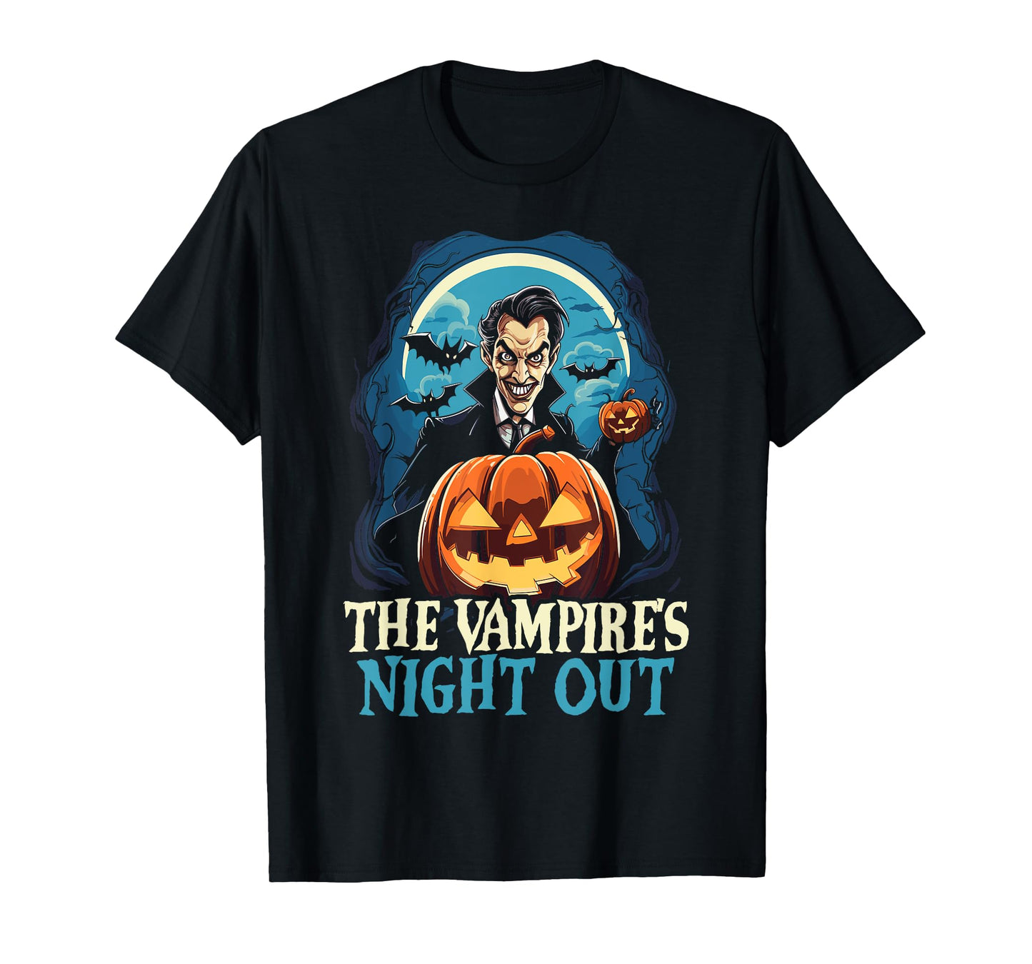 Dracula Halloween Scary Trick Or Treat Spooky Vampire T-Shirt