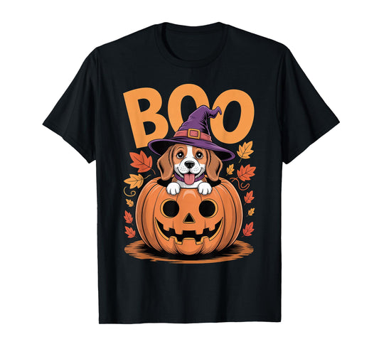 Beagle Costume on Pumpkin Halloween Beagle T-Shirt