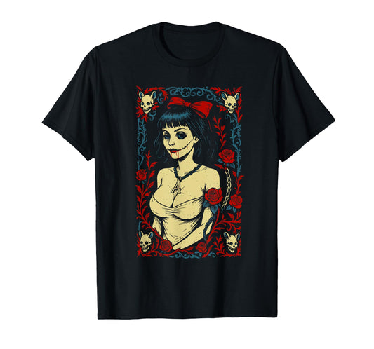 Sexy Zombie Pin-up Girl Vintage Goth Occult T-Shirt