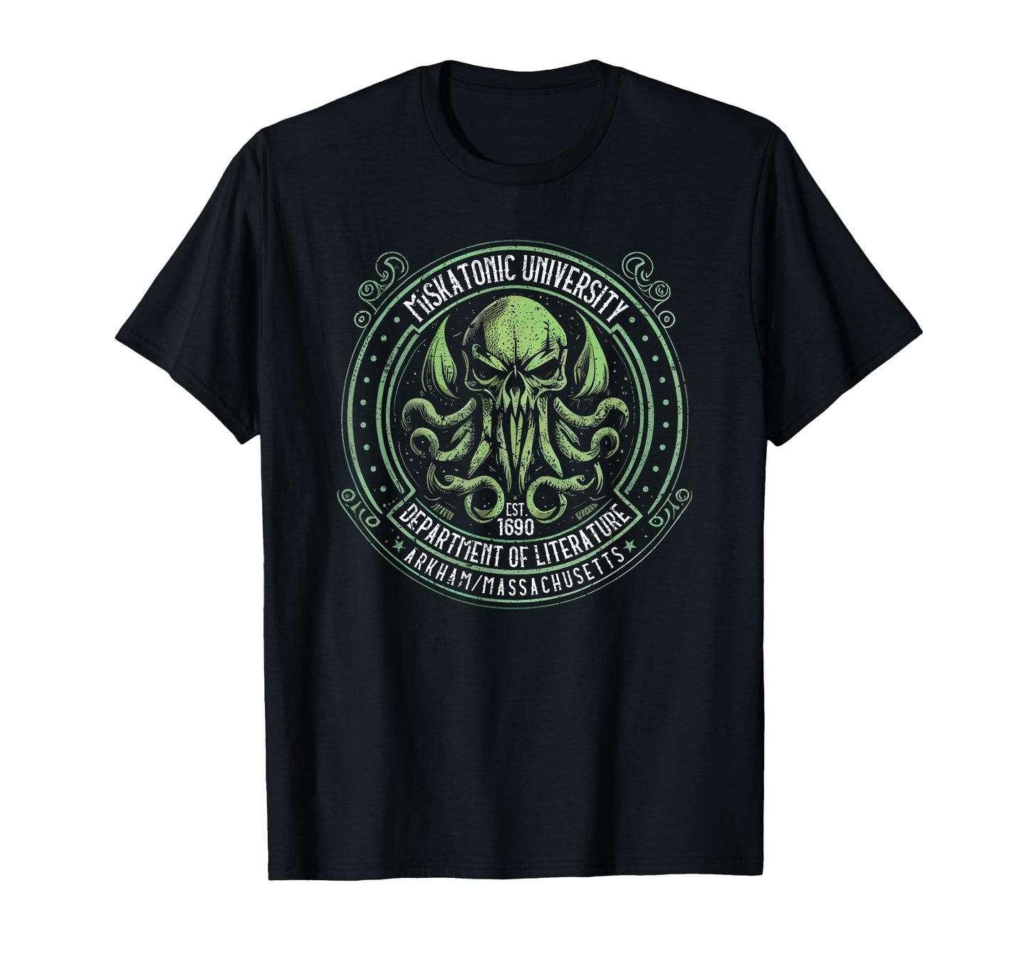 Miskatonic University Logo, Cosmic Horror Cthulhu T-Shirt