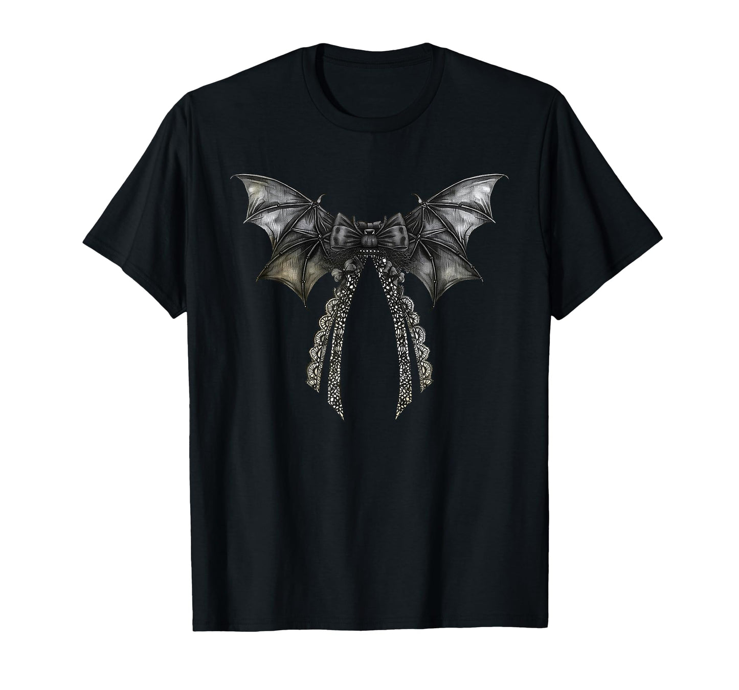 Coquette Bow Bat Vampire Spooky Season Halloween Costumes T-Shirt