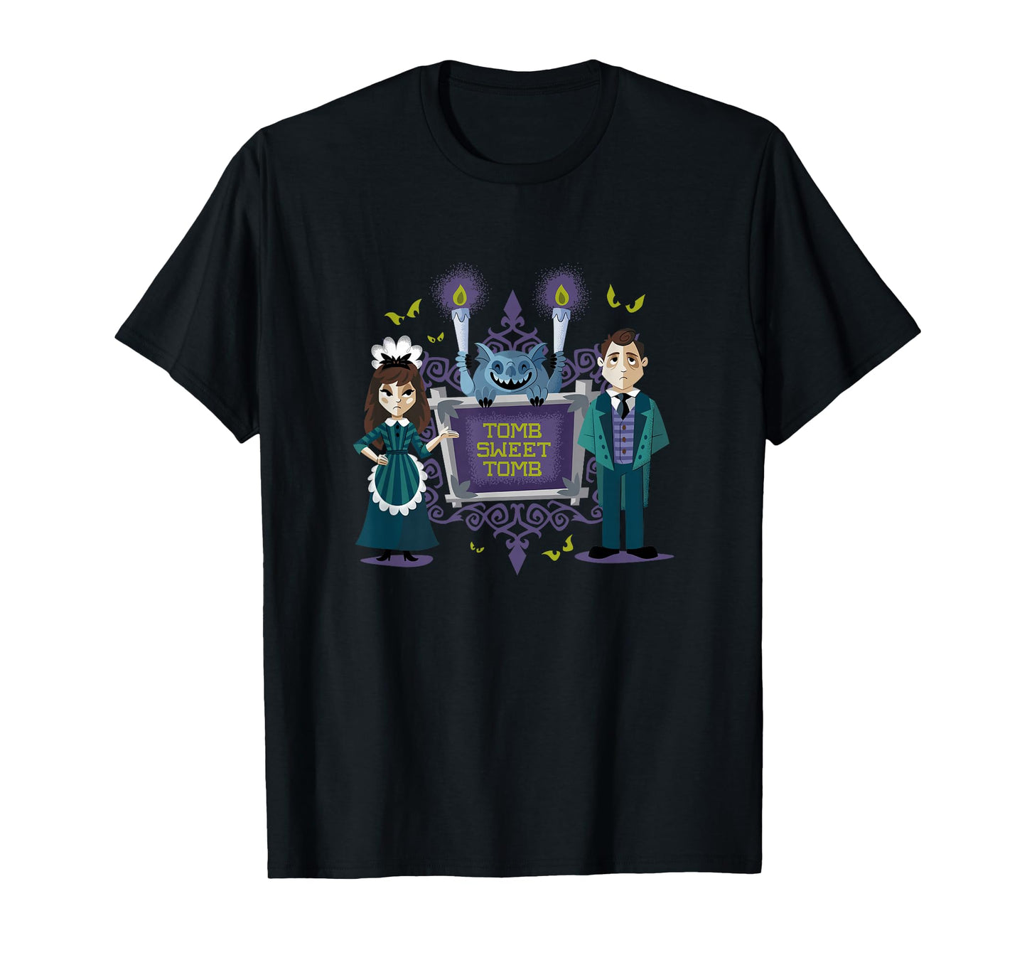 The Haunted Mansion Tomb Sweet Servants & Gargoyle Shot T-Shirt