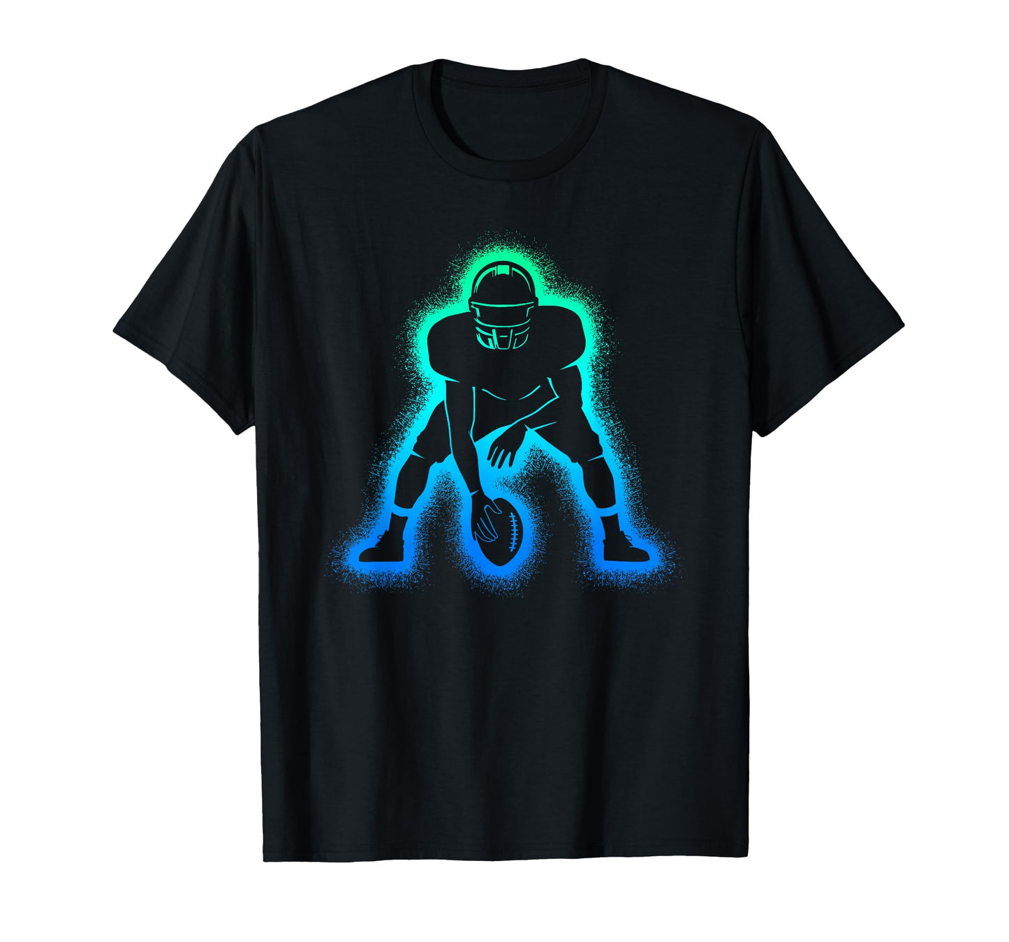 American Football Player Men Boys Football T-Shirt